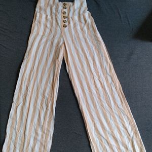 Stripped flare pants cremé S